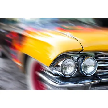 Plakát Plakát, Obraz - Oldtimer headlights, GoodLifeStudio