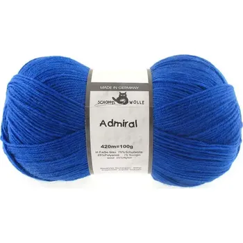 Příze Schoppel Wolle Admiral 4401 Blau (Ponožková příze Admiral Blau)