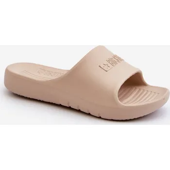 Dívčí obuv Lehké pěnové dětské pantofle Big Star NN374559 Barva: Béžová, Velikost: 31