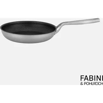 Pánev Pánev FABINI & Pohlreich, Ø 26 cm - Nepřilnavá nerezová beznýtová pánev z pětivrstvé nerezové oceli bez poklice