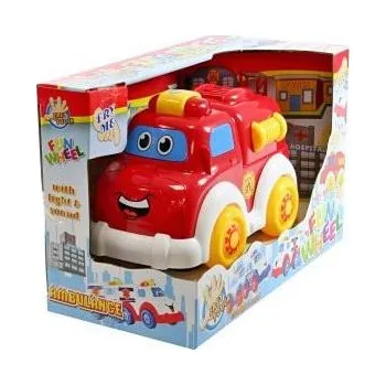 Hračka pro nejmenší Plastové hasičské autíčko se zvukem a světlem 12m+