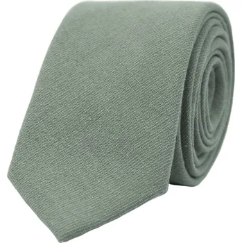 Kravata Zelená eukalyptová šalvějová svatební kravata Sage Green pro muže
