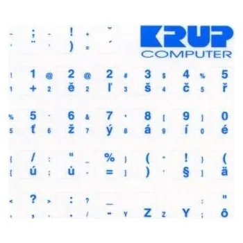 Klávesnice PremiumCord Česká přelepka na klávesnici - modrá