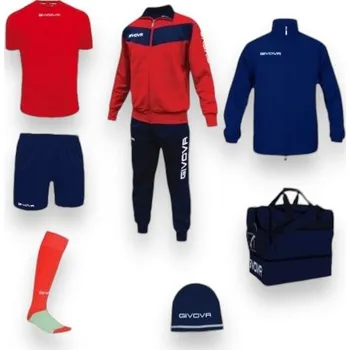 GIVOVA BOX BASICO, barva 1204 červená - tmavě modrá, velikost XL