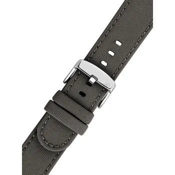 Řemínek na hodinky Textilní řemínek Morellato Viareggio 5969E13.092 M, šedý, recyklovaný materiál - 18 mm