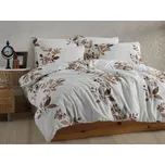 Brotex Flanelové povlečení 140x200, 70x90 Liby hnědá