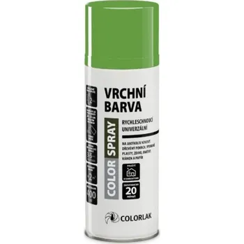 Barva ve spreji Colorlak Sprej Color, vrchní barva RAL6018 zelená lesklá, 400 ml