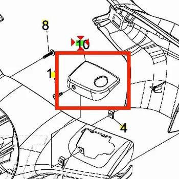 Brzda pro motocykl Piaggio Krytka brzdové pumpy - levá 59967800BR