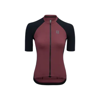 cyklistický dres KALAS PASSION Z4 | Cyklistický dres Gravel | Granite Red | DÁMSKÝ | Velikost: 4