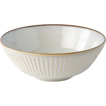 Jídelní mísa WHITE SENDAN 21,5 cm, bílá, keramika, MIJ