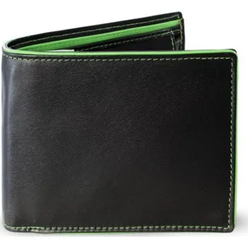 Peněženka Arwel Pánská kožená peněženka s vnitřní zápinkou - česká výroba; černozelená