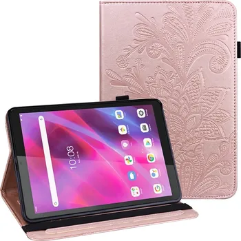 Pouzdro na tablet Flower zavírací pouzdro na Lenovo Tab M8 4. Gen (2024) - růžovozlaté