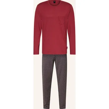 Pánské pyžamo Calida Pánské Pyžamo Relax Imprint, tmavě červená / tmavě...