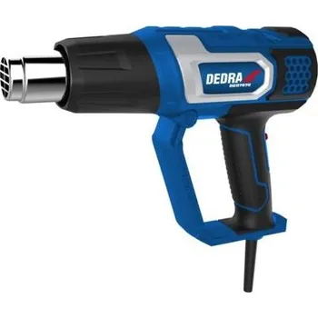Horkovzdušná pistole DEDRA horkovzdušná pistole 2000W, LCD displej, 60-600°C, 4* tryska + škrabka + kufr, DED7978