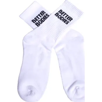 Pánské ponožky Better Bodies CREW SOCKS 1-PACK WHITE – ponožky Better Bodies bílé 1 pár Velikost: M (EU 40-42)