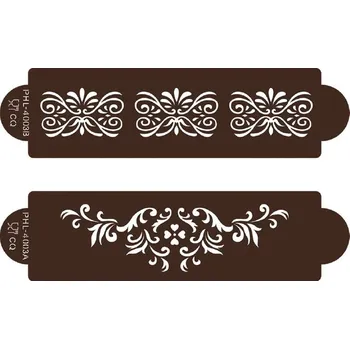 Stencil šablona na dort - ornamenty 31x8cm - Cakesicq