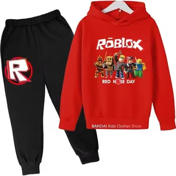 ROBLOX dětská tepláková souprava mix barev (potisk 2) Barva: červeno-černá, Velikost: 150