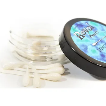 Umělá nástraha Revol Baits nástraha Longi 60mm příchuť sýr-česnek, barva bílá 12ks