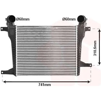 Chladič motoru Chladič turba VAN WEZEL 37014708