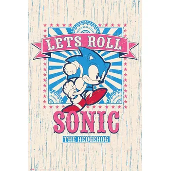 Plakát Plakát, Obraz - Sonic the Hedgehog - Let‘s Roll