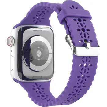 Příslušenství k chytrým hodinkám Řemínek s perforováním a přezkovým zapínáním pro Apple Watch 42/44/45/46/49mm Barevná varianta: Fialový