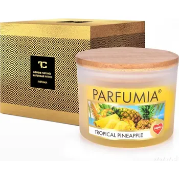 Svíčka INTENSE 2 KNOTY sójová vonná EKO svíce PARFUMIA® TROPICAL PINEAPPLE, 400 ml
