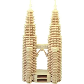 3D puzzle WOODEN TOY , WCK 3D puzzle Petronas Twin Towers