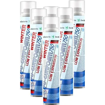 Montážní pěna 12x Zimní nízkoexpanzní pistolová pěna WINTER 750 ml Den Braven