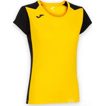 Běžecké oblečení Dámské triko JOMA RECORD II, barva žlutá - černá, velikost 2XS