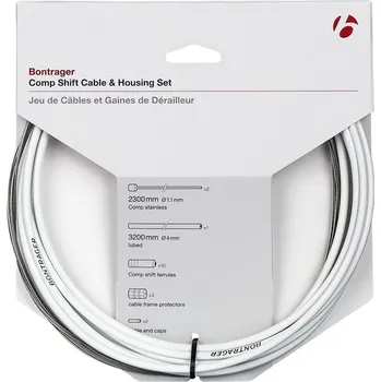 Komponent pro jízdní kolo Sada řadících lanek BONTRAGER Sada řadicích lanek a bowdenu Comp white