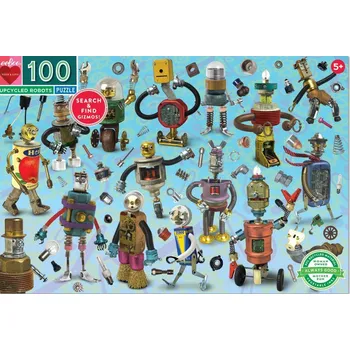 puzzle pro nejmenší EEBOO Puzzle Roboti a součástky 100 dílků