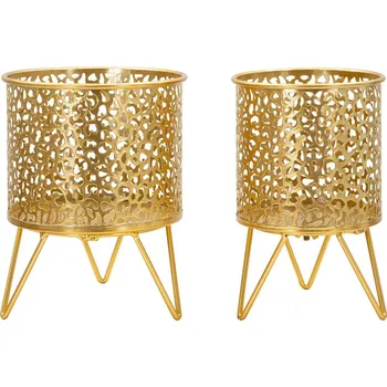 Stojan na květiny Kovové stojany na květiny v sadě 2 ks ø 16 cm (výška 20 cm) Piny – Mauro Ferretti ID_1672426