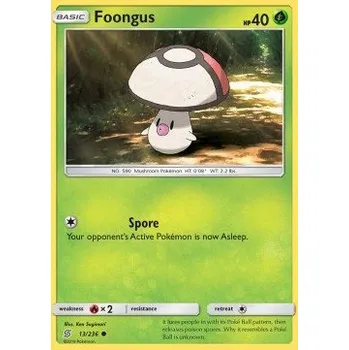 Volný čas Pokémon UNM 013/236 Foongus - Unified Minds Stav: Excellent, Verze: NORMAL