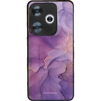 Pouzdro na mobilní telefon Lesklý kryt Mobiwear Glossy - Xiaomi Poco F6 5G - G050G - Fialový mramor (Prémiové lesklé pouzdro, obal, kryt Mobiwear Glossy na mobil Xiaomi Poco F6 5G - G050G - Fialový mramor, materiál Plast + TPU silikon - krytí po všech stranách, neošoupatelný potisk