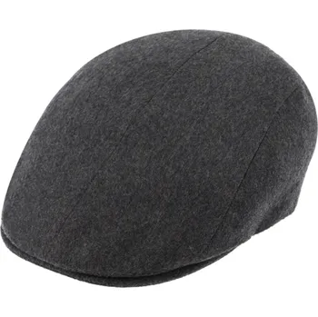 Čepice Fiebig - Headwear since 1903 Luxusní šedá kašmírová bekovka od Fiebig - Driver cap Cashmere Velikost: 59 cm (L)