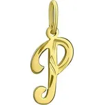 Zlatý přívěsek písmeno P