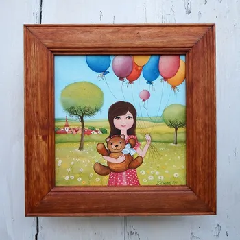 Party dekorace Zuzana Honsová Mám medvěda a balonky 28 x 28 cm