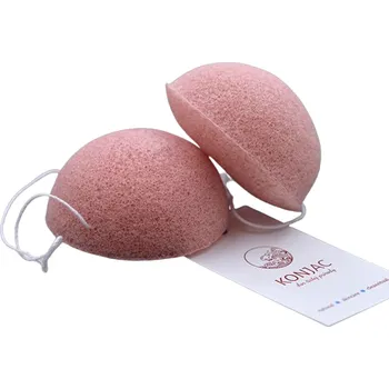 Odličovací ubrousek Konjac Konjaková houbička s růžovým francouzským jílem, 1 ks Tvar: Klasik