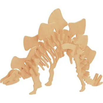 Dřevěná hračka Woodcraft Dřevěné 3D puzzle Stegosaurus