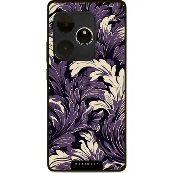 Pouzdro na mobilní telefon Lesklý kryt Mobiwear Glossy - Realme GT 6 5G - GA46G Fialové rostliny (Prémiové lesklé pouzdro, obal, kryt Mobiwear Glossy na mobil Realme GT 6 5G - GA46G Fialové rostliny, materiál Plast + TPU silikon - krytí po všech stranách, neošoupatelný potisk, tenk