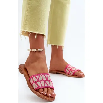 Dámské pantofle Dámské sandály na ploché podrážce Traivea Barva: Růžová, Velikost: 37