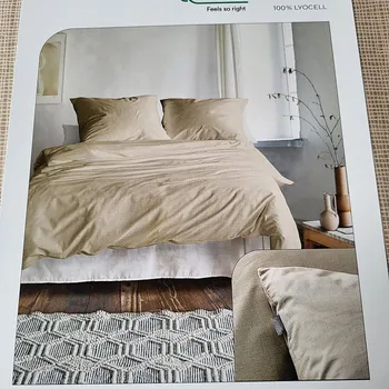 Povlečení IRISETTE IRISETTE TENCEL LOTUS 8521-80 šedo béžová 140x200 cm, 70x90 cm