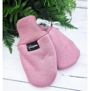 Rukavice Kulišárny Bezpalcové WARM rukavice STARORŮŽOVÁ Věk v měsících: 0-6 měsíců