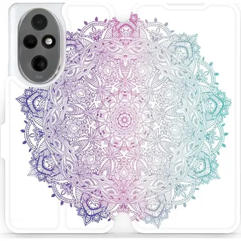 Pouzdro na mobilní telefon Flipové pouzdro Mobiwear - Honor 200 - M008S Mandala (Knížkové flip pouzdro, obal, kryt na mobil Honor 200 - M008S Mandala, materiál Umělá kůže + TPU - ochrana 360°, stojánek, silikonová vanička, magnetické zavírání)