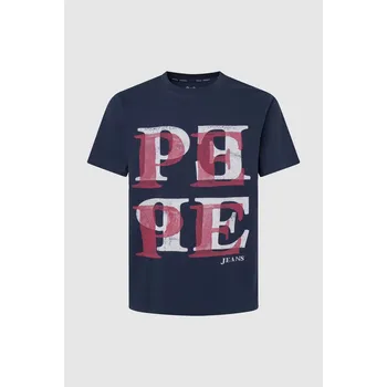 Pánské tričko Pepe Jeans Pánské tričko SOHAN TEE Barva: modrá, Velikost: L