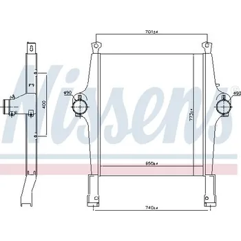 Chladič motoru Chladič turba NISSENS 97046