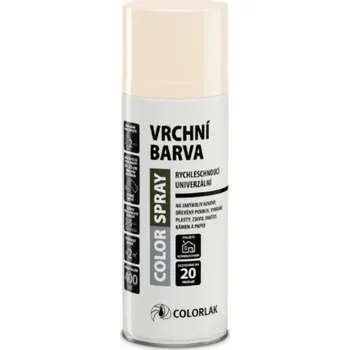Barva ve spreji Colorlak Sprej Color, vrchní barva RAL1015 slonová kost lesklá, 400 ml