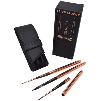 Umělecký štětec Luxusní sada cestovních štětců Raphael Voyageur (Luxusní sada cestovních štětců Raphael Voyageur)