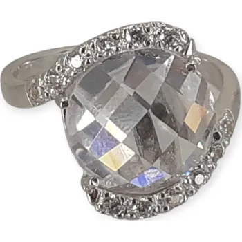 Prsten Stříbrný prsten Blenda 2684 – Ag 925/1000, centrální zirkon, elegantní design Velikost prstenu: 57/18,1