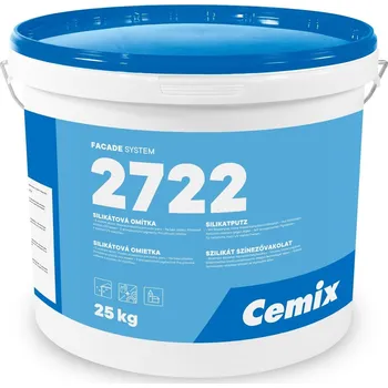 Omítka Cemix SILIKÁTOVÁ OMÍTKA 2722 - příplatkové odstíny 2 / Rýhovaná 1,5 mm